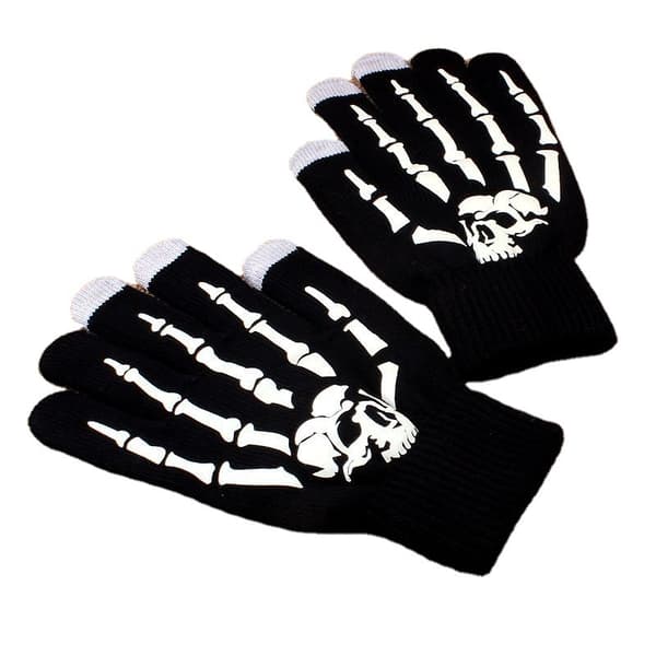 3 par stretchiga mekaniska stickade handskar vintervarma handskar för