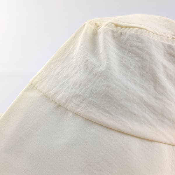 Utomhus solhatt med bred brätte (vit), dubbellagers klassisk djungel C