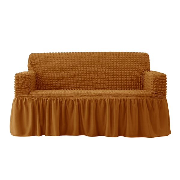 Ananas Gitter Stretch Full Wrap Sofa Deksel (Gurkemeie) 85-135cm