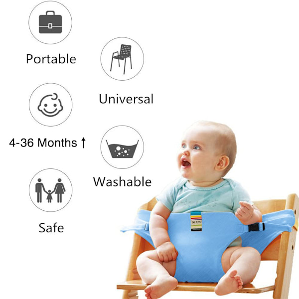 Baby Hög Stol Sele Säkerhetssäte med Rem, Tod
