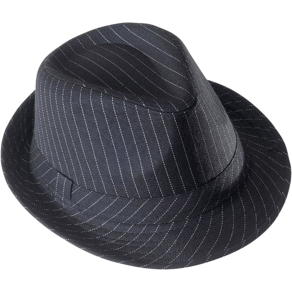 Pieni retro englantilainen hattu, raidallinen jazz-hattu.