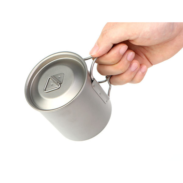 420ML Ultralight Titanium Camping Mug Coffee Maker for