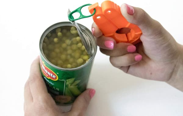2-pakks multifunksjonell flaskeåpner og boksåpner, plastvann