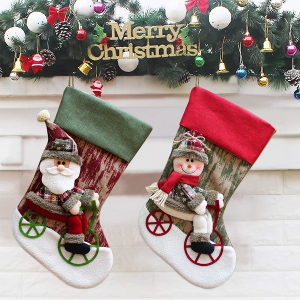 2-pack julstrumpor, stora julstrumpor, 18 tum C