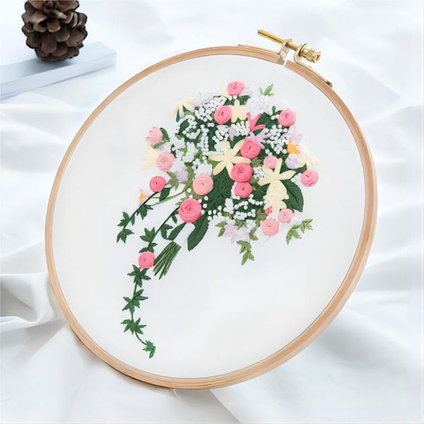 Full av duft, DIY håndtrykt broderikit