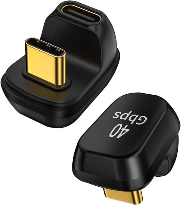 40 Gbps:n USB-C-sovitin, 40 Gbps:n U-muotoinen USB4-sovitin (2 kpl), PD100