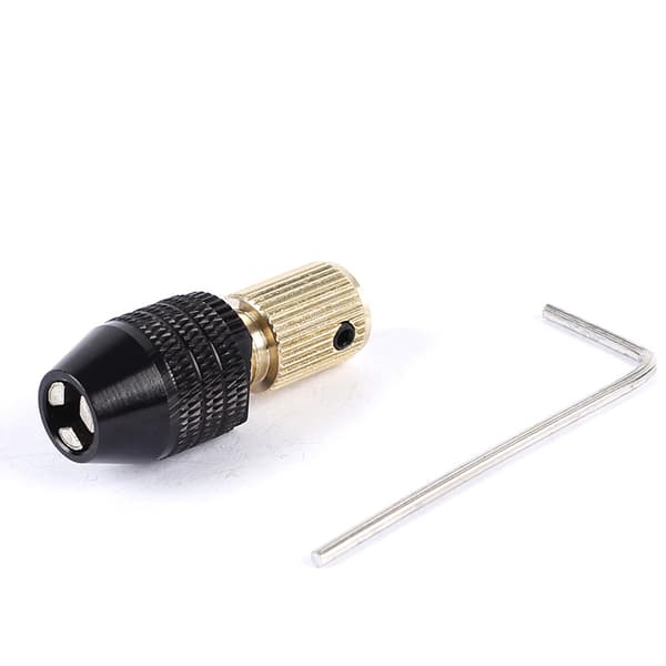 4PCS Mini nøkkelløs chuck, Mini elektrisk drill chuck klemmende Capa