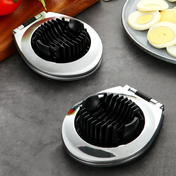 1 st rostfritt stål äggskärare för att skära ägg och ägg, 2