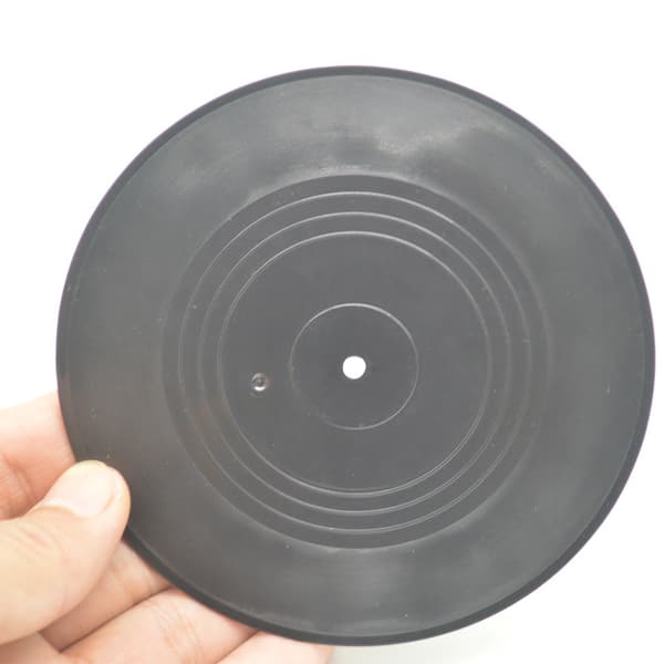 Sæt med 3 vintage CD vinylplade hårde underlag - til kaffe og