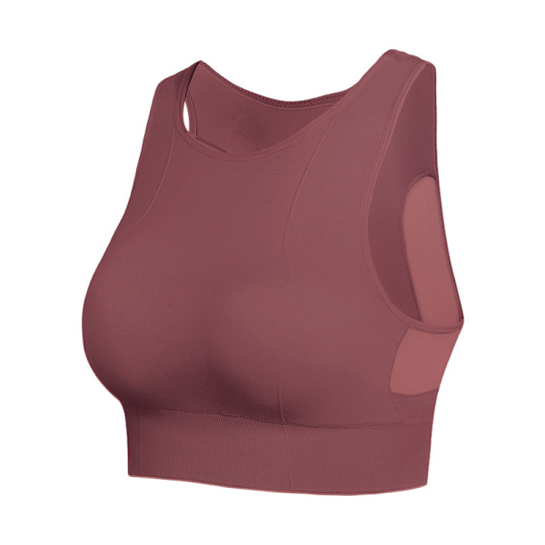Kvinnor kan bära en one-piece sport-bh utomhus - Röd XL