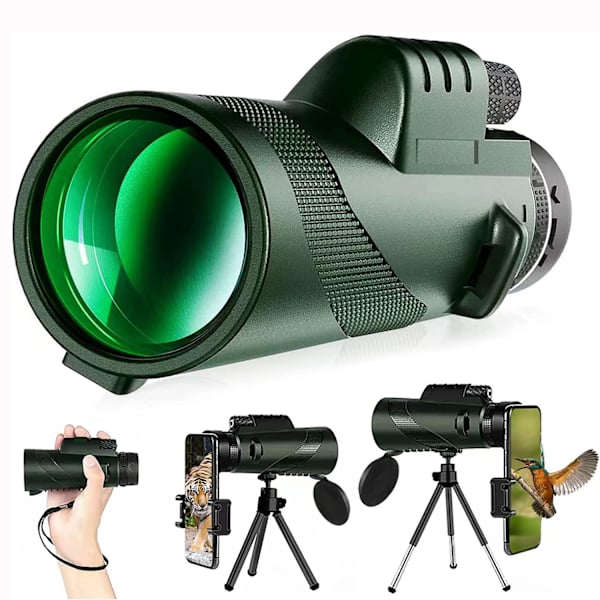 80x100 lav nattesyn høj definition kikkert med beslag Green