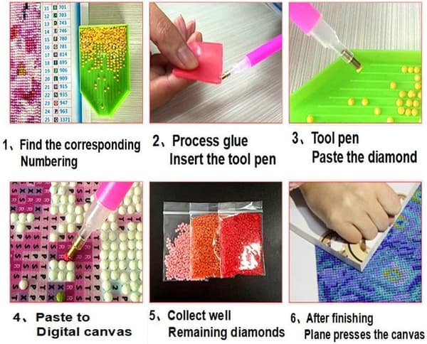 Aikuisten DIY 5D timanttimaalaussarja Timanttimaalaus Strass Em