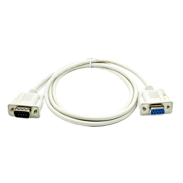 DB9-stifts seriell portkabel COM-kabel DB9 hane till hona RS232 ext