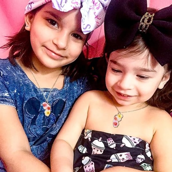 Kaulakorut 2-Split Heart Best Friends Forever Rainbow Mermaid