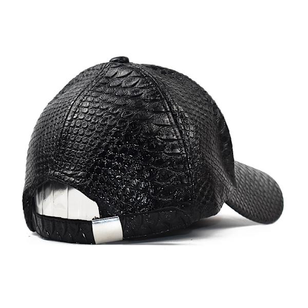 Kvindernes efterår vinter skygge kasket koreansk version snakeskin pu læder