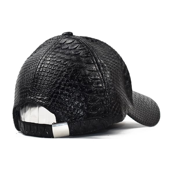 Kvinners høst vinter visir caps koreansk versjon snakeskin pu leat