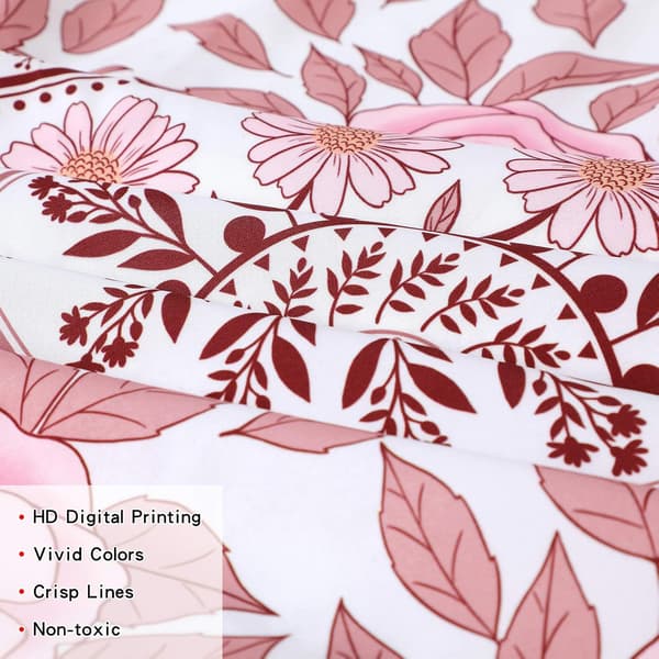Mandala-esteettinen seinävaate, boho-seinävaate, vaaleanpunainen Flo