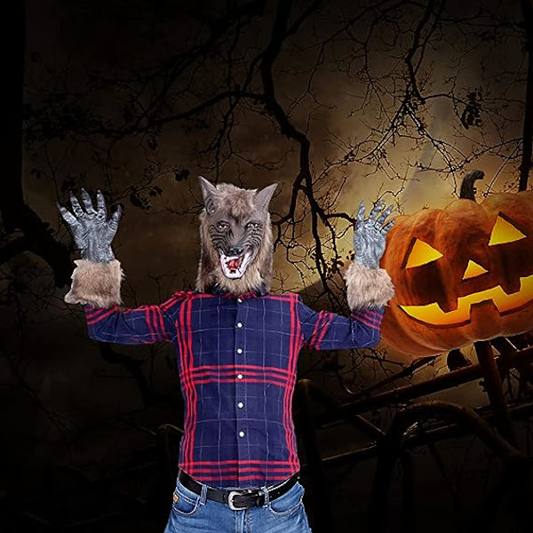 Halloween skräckmask party cosplay kostym varulv utklädnad mask