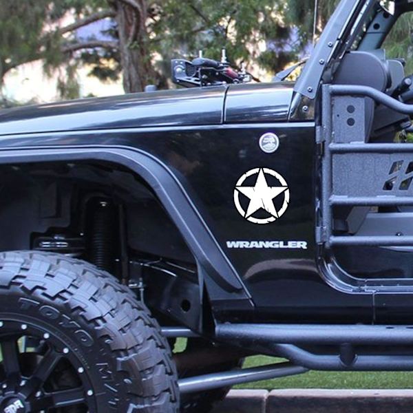 2 st terränggående militär pentagram huv, frontmodifierade bilstickers,