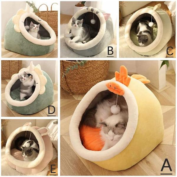 Lämmin irrotettava ja pestävä puoliavoin lemmikkitalo rabbit M