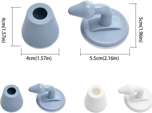 2PCS Silikon Veggbeskytter Dørstopper