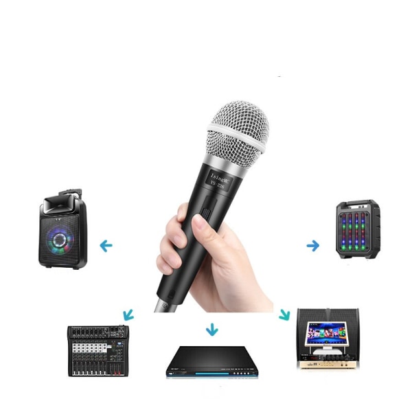 1PCS professional dynamic microphone with 3m cable for DVD, TV