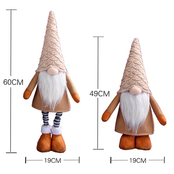 1 x Bruna juldekorationer Retractable Doll Faceless Old Ma
