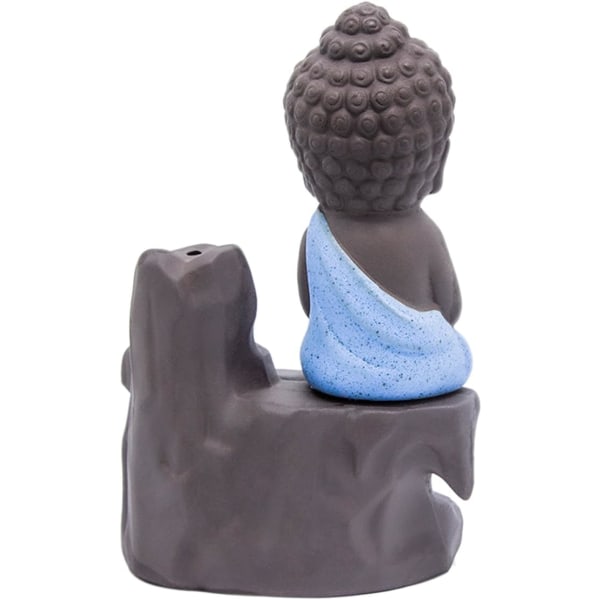 Røgelse Brænder Tilbageflow Tårn Keramisk Kegle Stang Sæde Buddha Munk