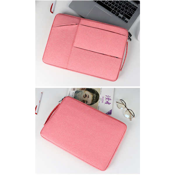Business Laptop-väska för män och kvinnor 13-15,6 tum Pink 15.6 inch