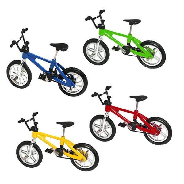 Mini Sykkel Finger Bike Finger Skateboard Sett, Utmerket Funksjonell Miniatyrleker, Gutteleke Kreativt Spilllekesett (8 stk)