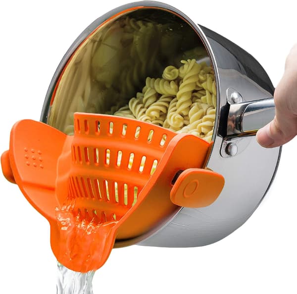 Pastasil och durkslag - Justerbar silikonklämma
