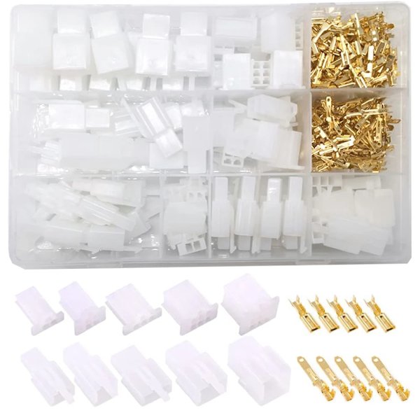 380PCS 2.8mm Automotive Connector Kit 2 3 4 6 Pin Elektriske Ledninger