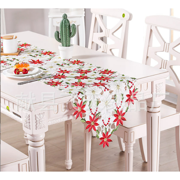 Julebrodert bordflagg, duk, duk, hul