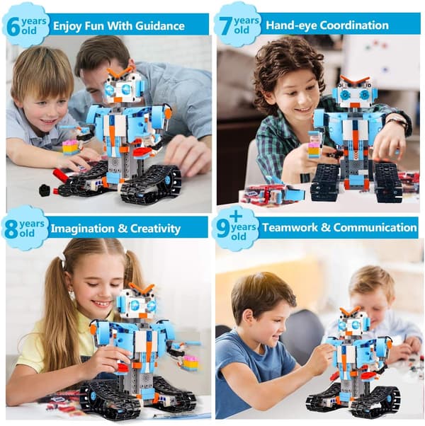 Robotleker for barn, kule vitenskapsbyggesteiner for gutter