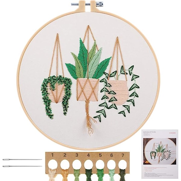 Broderi Starter Kit, DIY Korssting Broderi Starter Kit