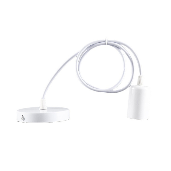 Tråd Hängande Pendel Ljus Lamp Huvud med Sladd Pendel Sladd Set