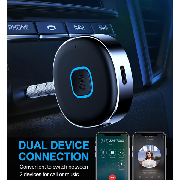Auton Bluetooth-lisävastaanotin, langaton Bluetooth 5.0 -ääni R