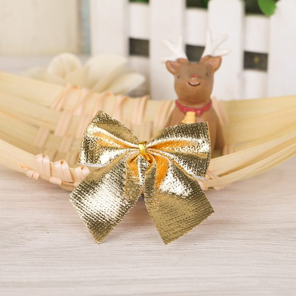 Mini små rosett julgran accessoarer juldekorationer