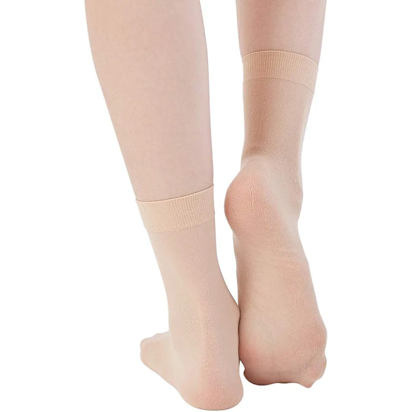 20 par nylon ankelstrømper, bløde krystalstrømper Color