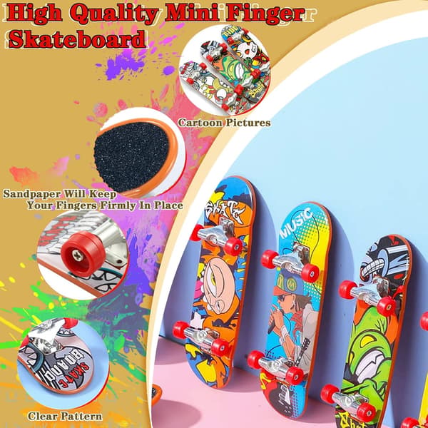 24 st mini fingerboards med 32 utbytbara