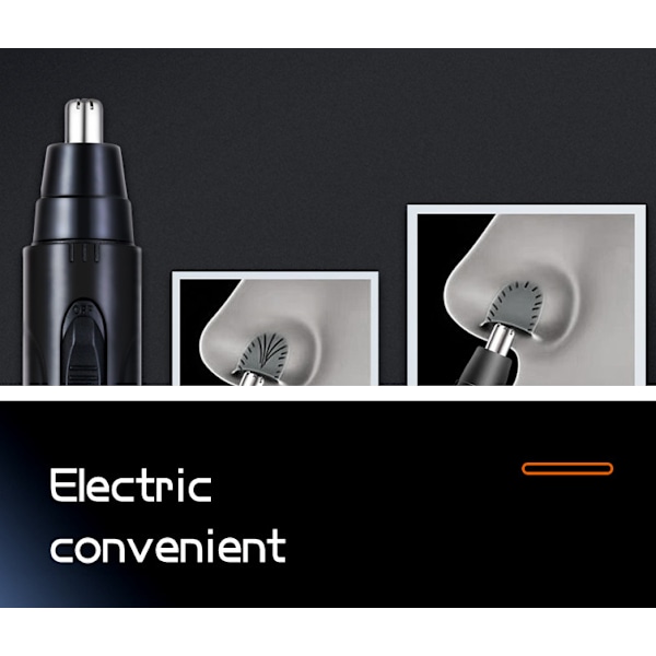 Næse- og ørehårstrimmer - USB-genopladelig elektrisk næse- og ørehårstrimmer