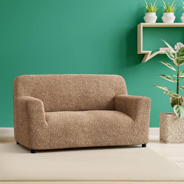 Loveseat-överdrag - Stretchigt sofföverdrag - Loveseat-kudde a