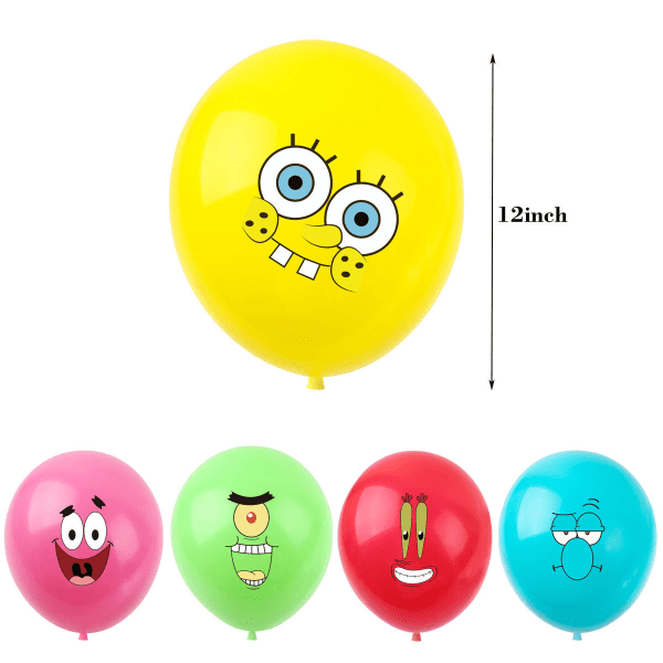 50 kpl SpongeBob SquarePants -lasten syntymäpäiväjuhlan koristeet