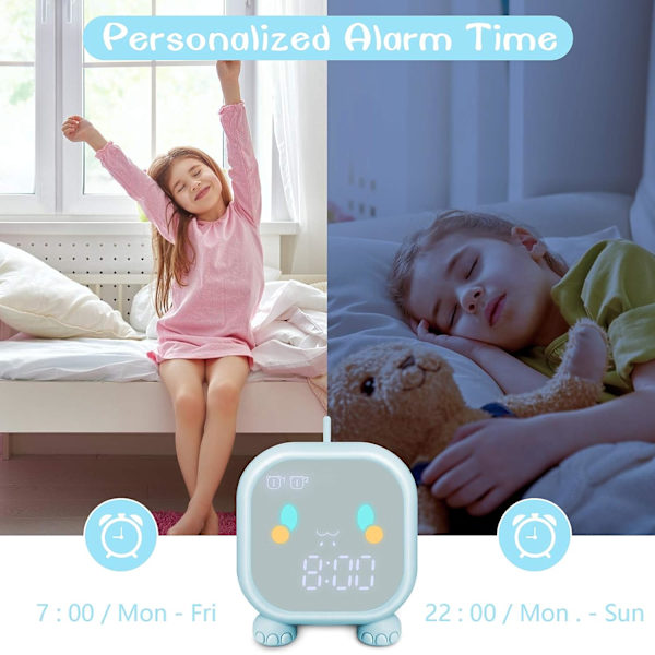 Alarmklokke for barn, digital alarmklokke for barnehage