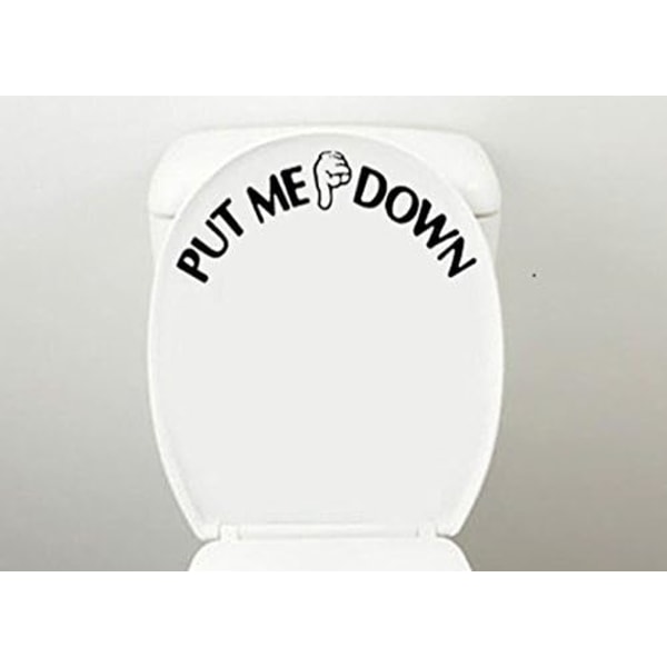 Toalettsits klistermärke rolig påminnelse badrum dekoration klistermärke,