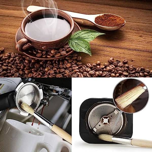 Sæt med 4 kaffebørste til espressomaskine