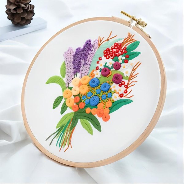Kærlighed og honning, DIY håndtrykt broderikit