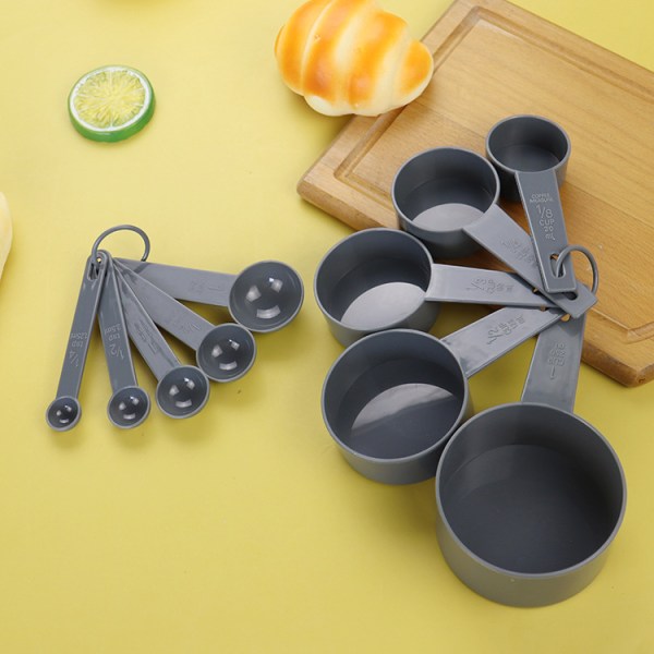 Plastmätkoppar Mätssked Set 10st Set Bakvikt
