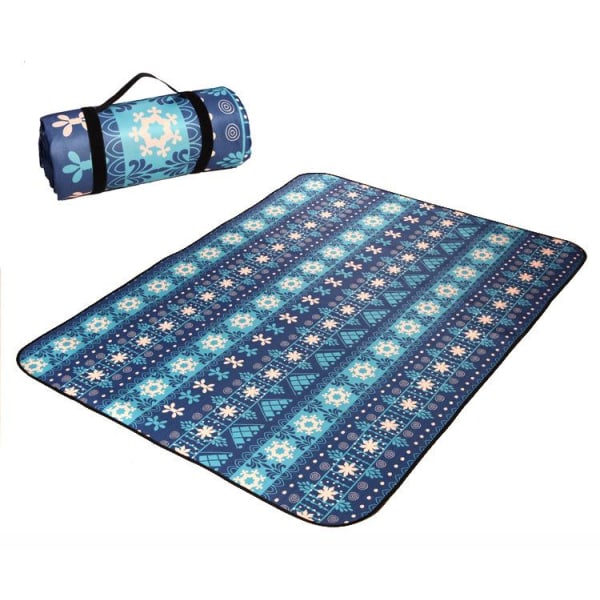 Thickened aluminum film beach mat picnic blanket - Dark green