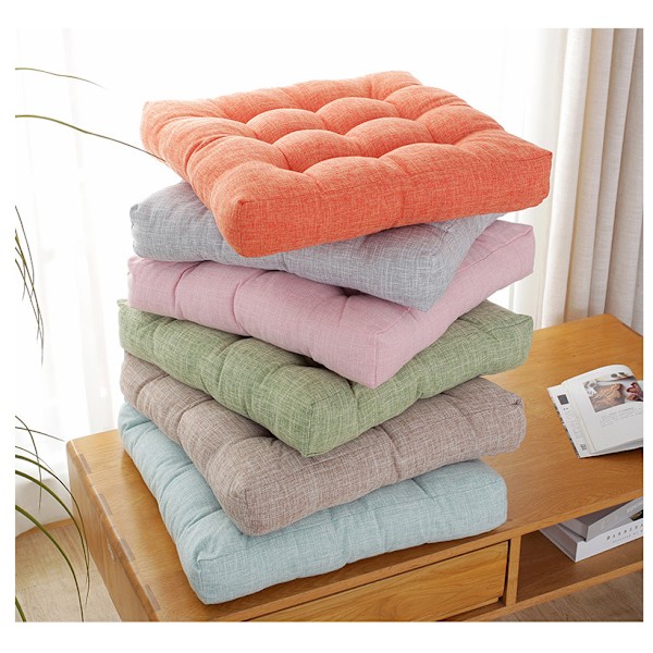 Tykk bomullslin firkantet tatami-matte (45*45cm) Light gray